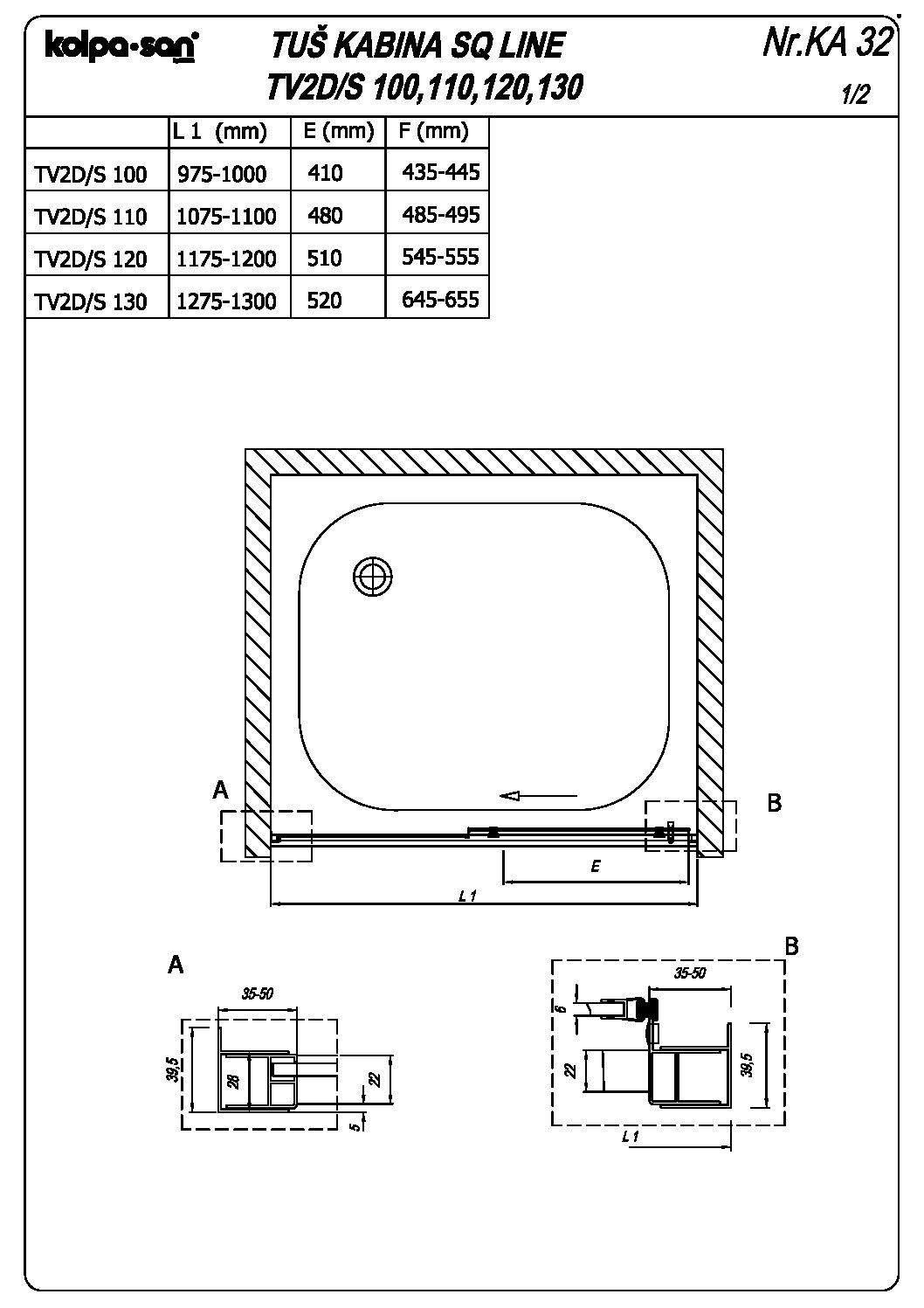 SQ LINE TV2D/S 100, 110, 120, 130 - slika 3