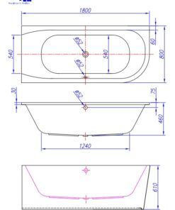 Alternative view of KOPALNA KAD DESNA FS 180 X 80 BELA 2.KLASA